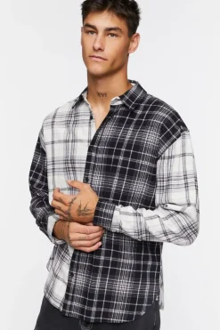 Plaid Button-Front Shirt