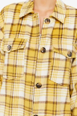 Plaid Button-Up Shacket