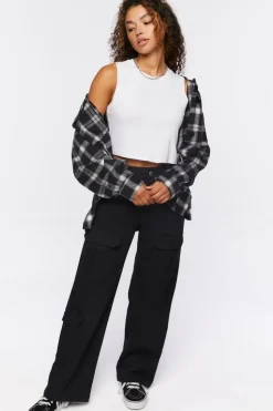 Plaid Button-Up Shacket