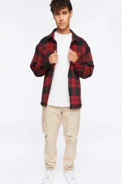 Plaid Button-Up Shirt
