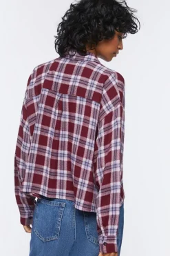 Plaid Button-Up Shirt