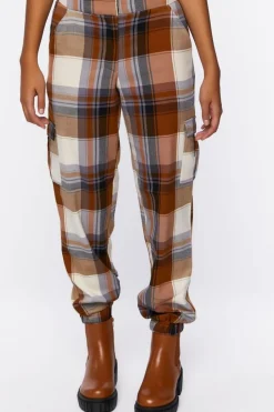 Plaid Cargo Joggers