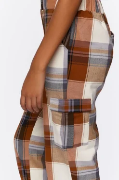 Plaid Cargo Joggers