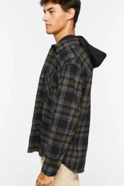 Plaid Combo Flannel Shirt
