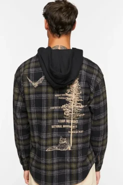 Plaid Combo Flannel Shirt