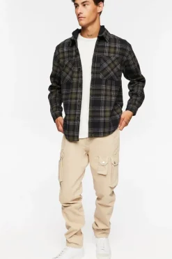Plaid Combo Flannel Shirt
