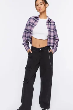 Plaid Cropped Shirt