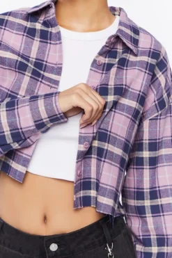 Plaid Cropped Shirt