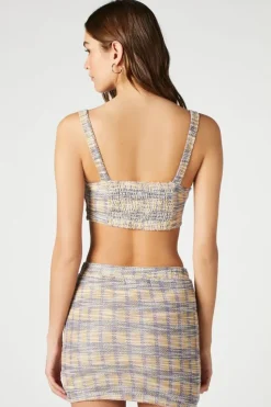Plaid Crop Top & Skirt Set