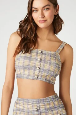 Plaid Crop Top & Skirt Set