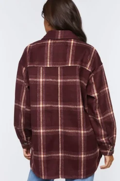 Plaid Drop-Sleeve Shacket