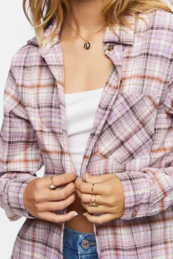 Plaid Flannel Longline Shirt