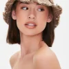 Plaid Frayed Bucket Hat