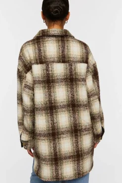 Plaid High-Low Shacket