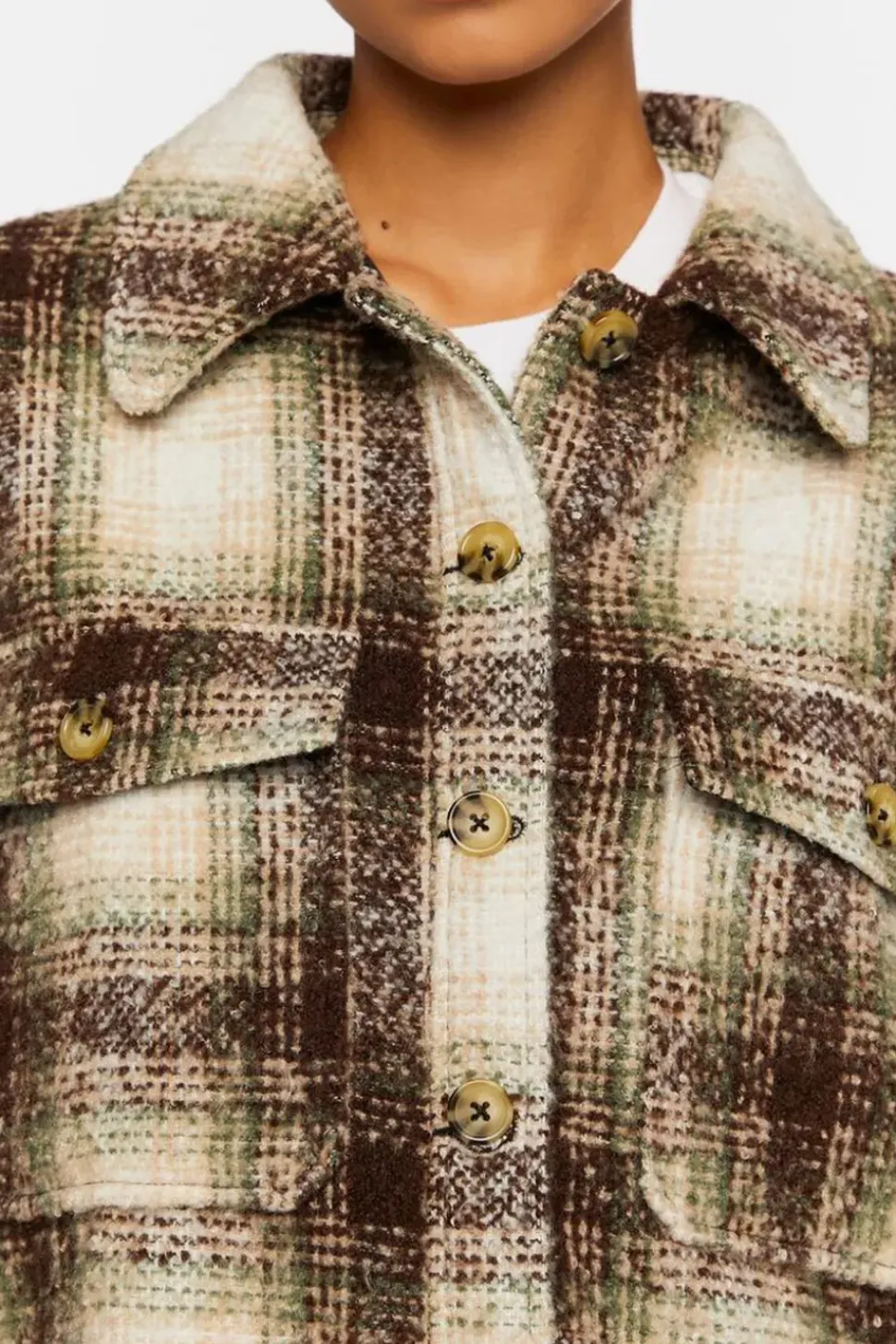 Plaid High-Low Shacket