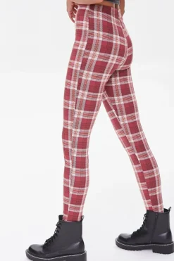 Plaid High-Rise Leggings