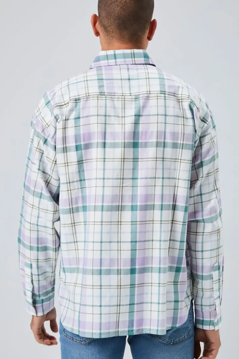 Plaid Linen-Blend Shirt