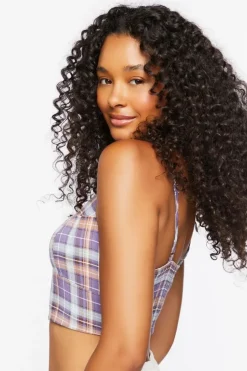 Plaid Lounge Cropped Cami