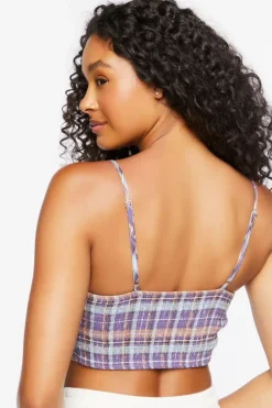 Plaid Lounge Cropped Cami