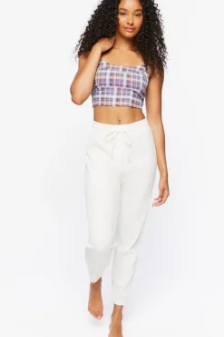 Plaid Lounge Cropped Cami