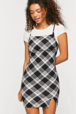 Plaid Mini Cami Dress