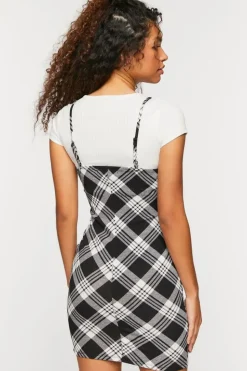 Plaid Mini Cami Dress