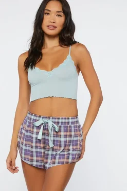 Plaid Pajama Shorts