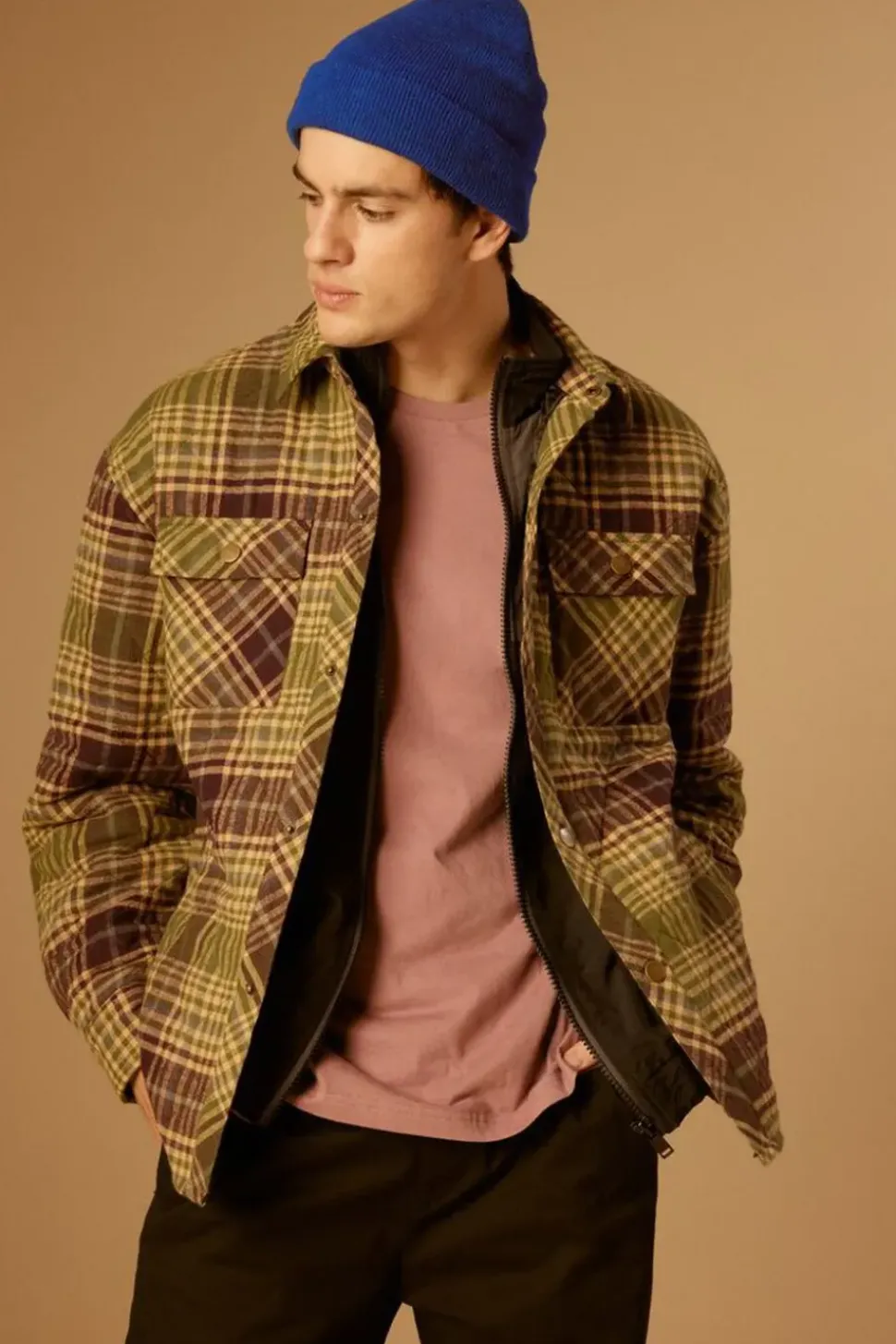 Plaid Quilted Shacket
