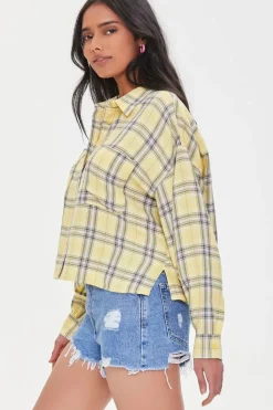 Plaid Roll-Tab Shirt
