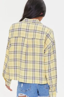 Plaid Roll-Tab Shirt