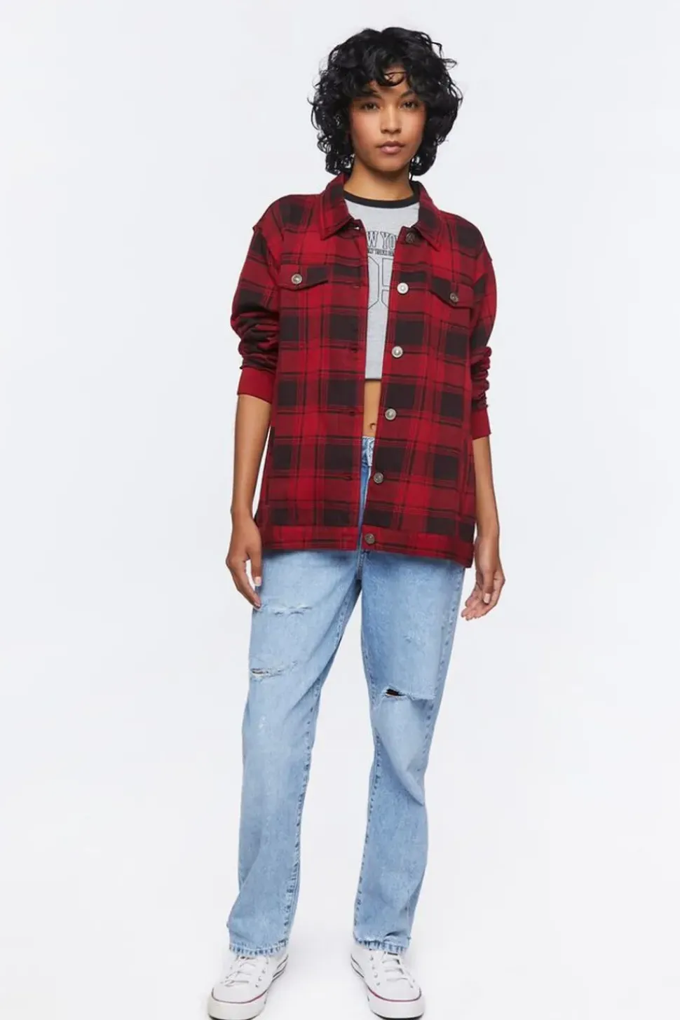 Plaid Trucker Jacket