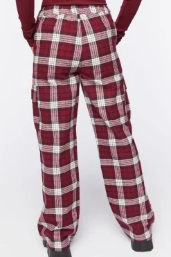 Plaid Wide-Leg Pants