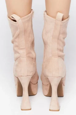 Platform Block Heel Booties