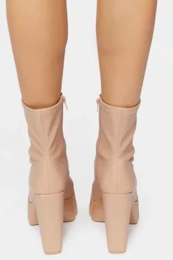 Platform Lug-Sole Ankle Boots