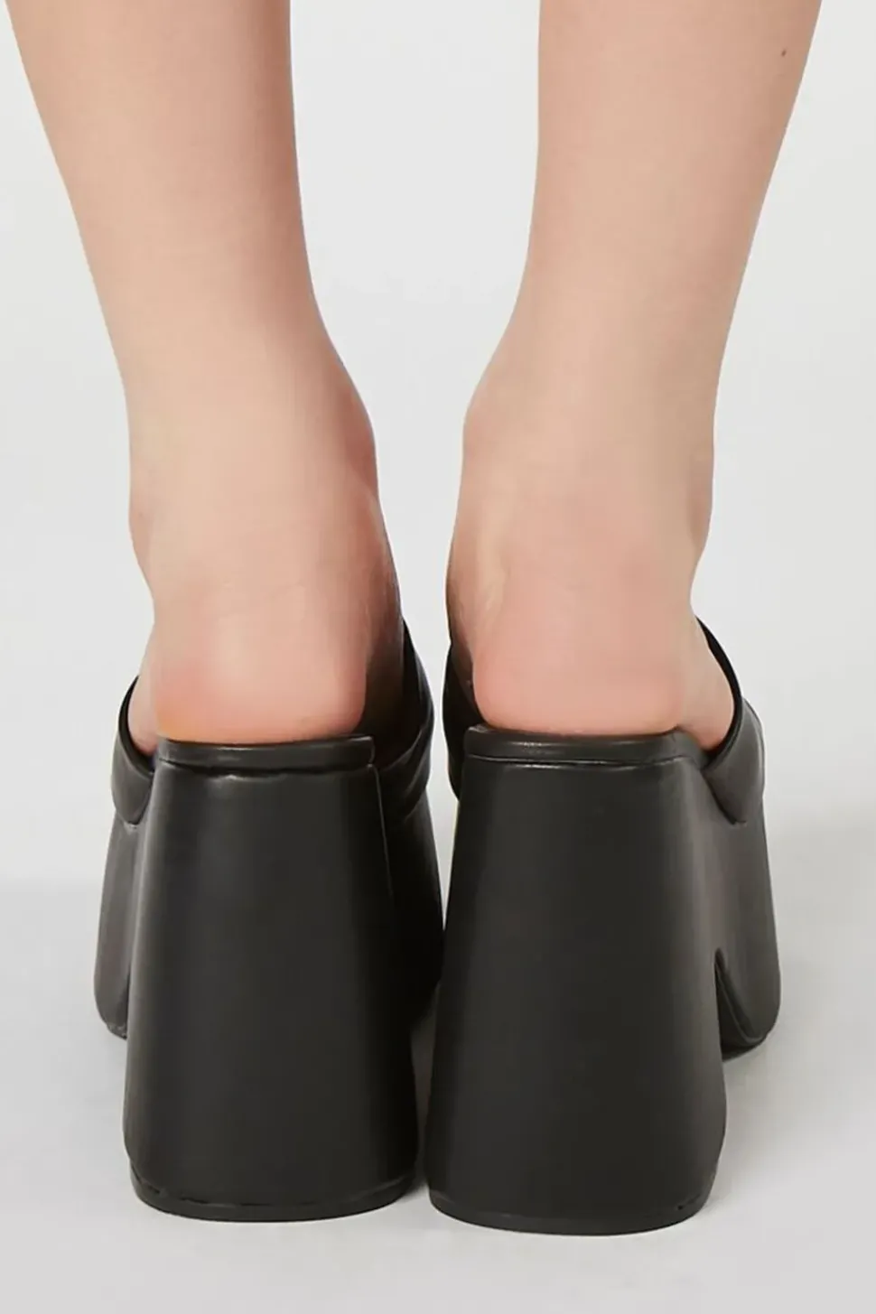 Platform Open-Toe Block Heels
