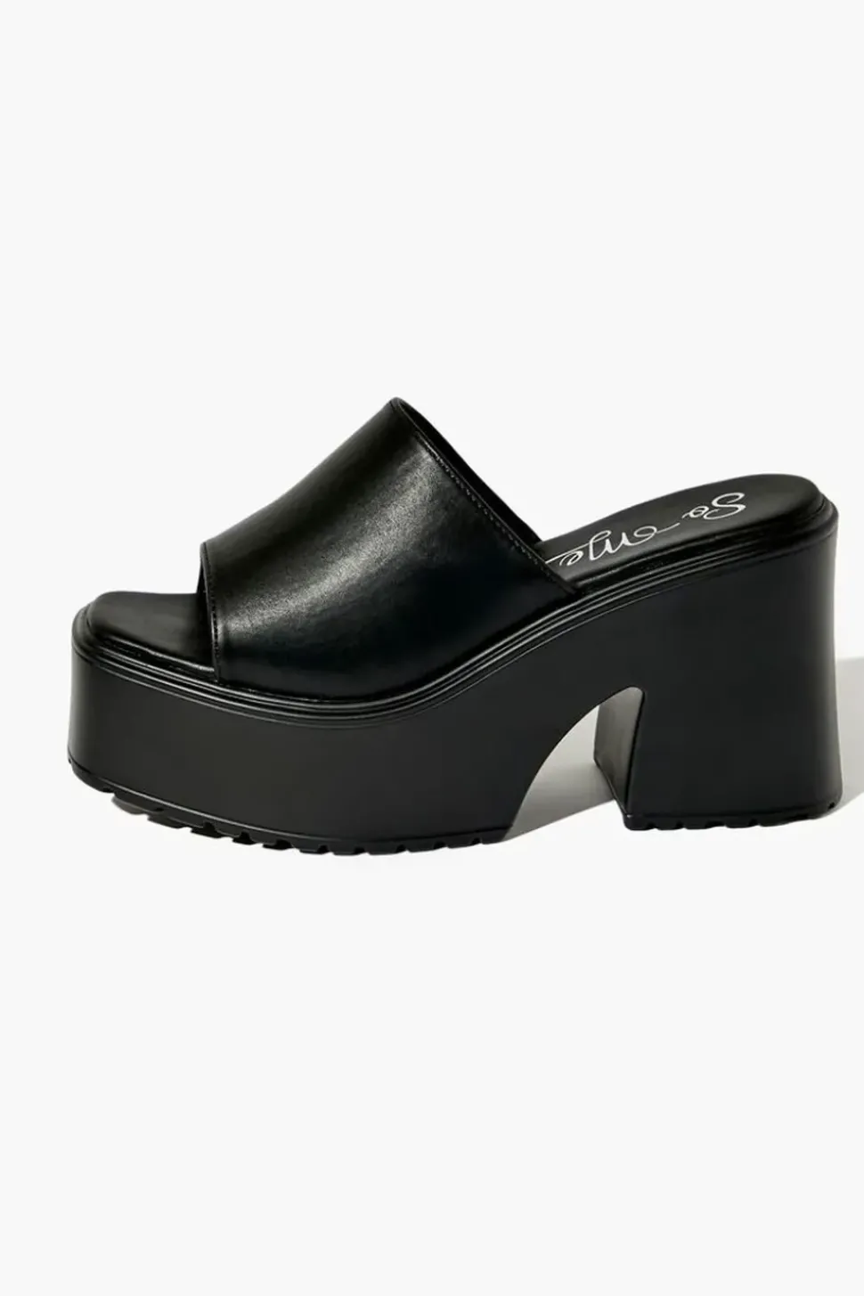 Platform Open-Toe Block Heels