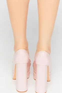 Platform Penny Loafer Pumps