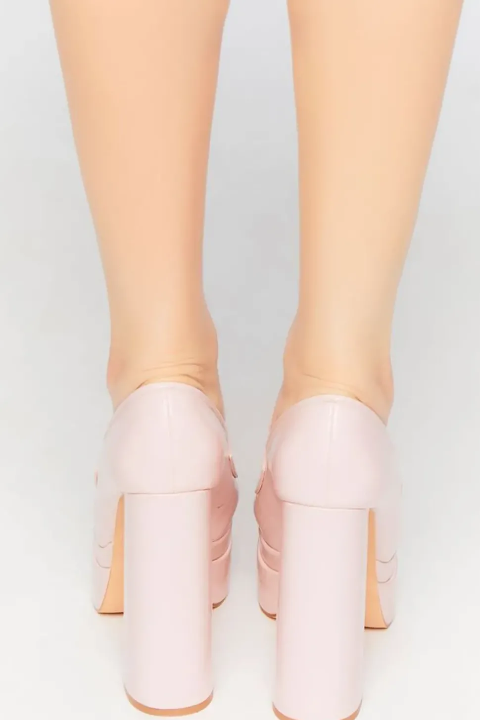 Platform Penny Loafer Pumps