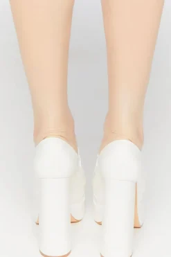 Platform Penny Loafer Pumps