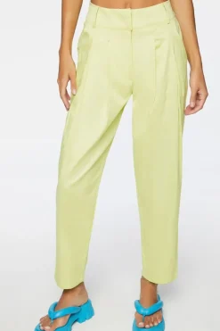 Pleated High-Rise Pants