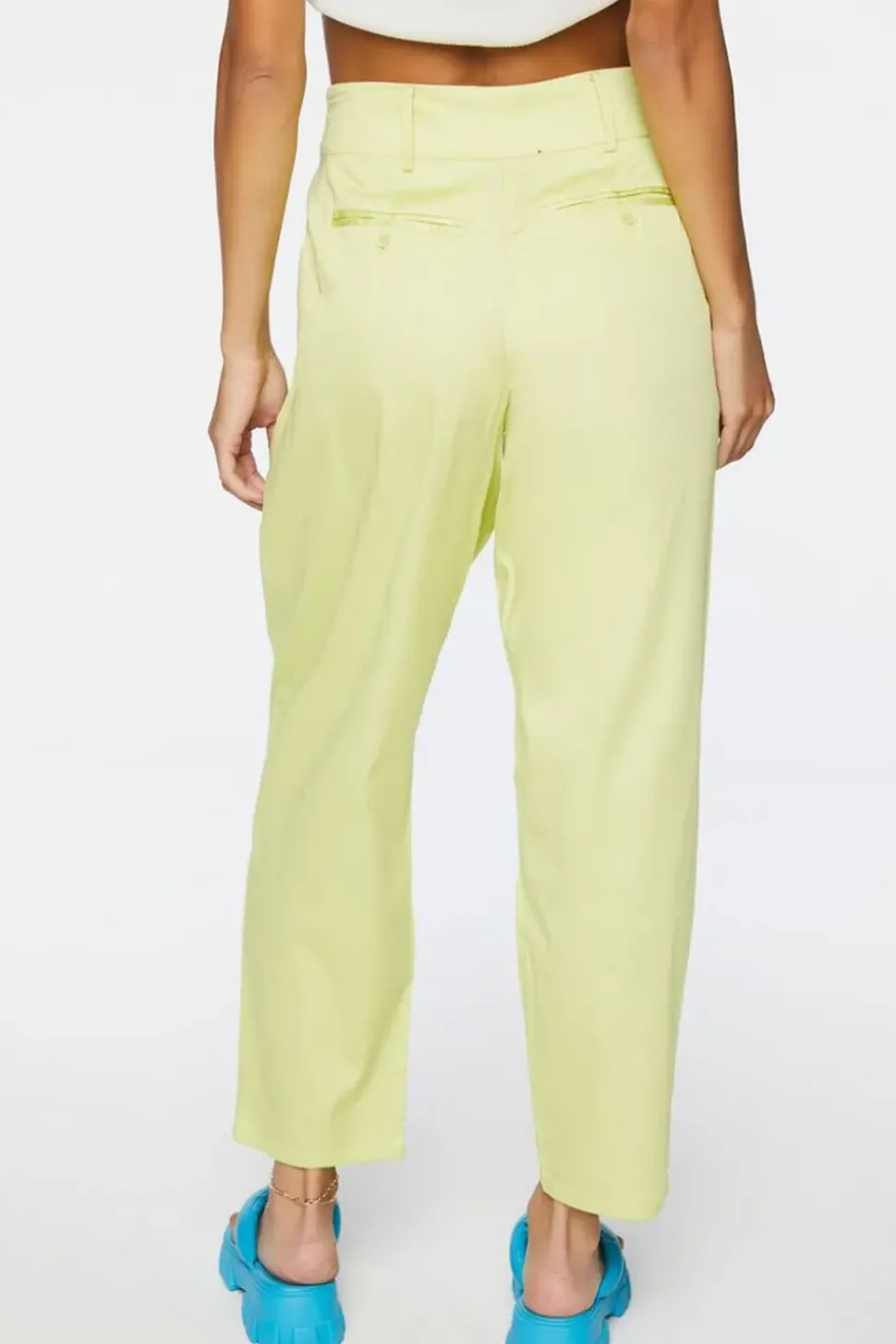 Pleated High-Rise Pants