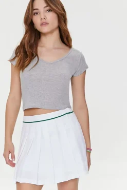 Pleated Mini Skirt