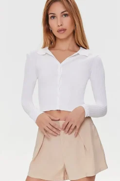 Pleated Relaxed-Fit Shorts