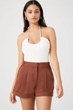 Pleated Trouser Shorts