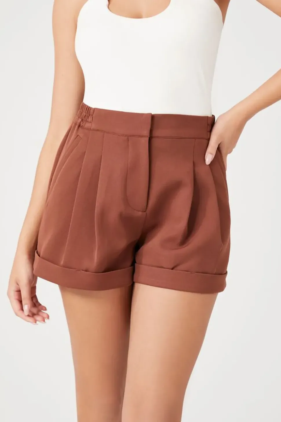 Pleated Trouser Shorts