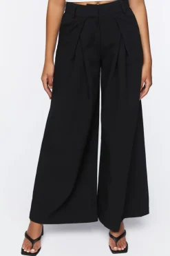 Pleated Wide-Leg Pants