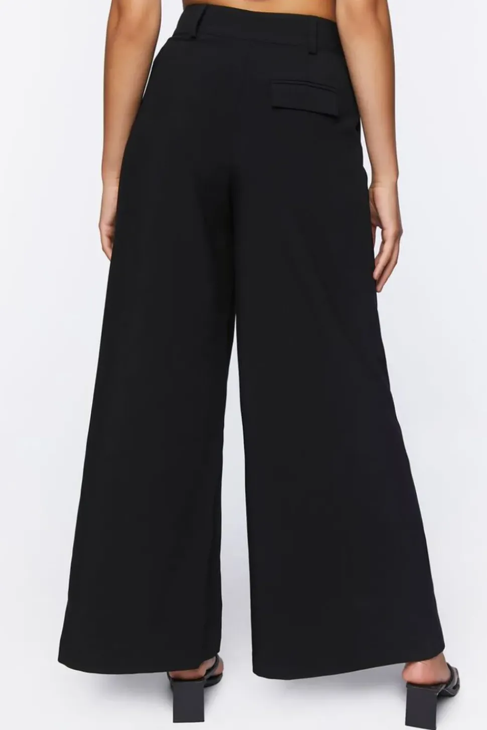 Pleated Wide-Leg Pants