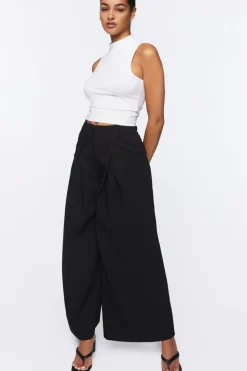 Pleated Wide-Leg Pants