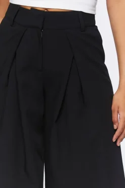 Pleated Wide-Leg Pants
