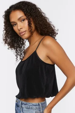 Plisse Cami Crop Top
